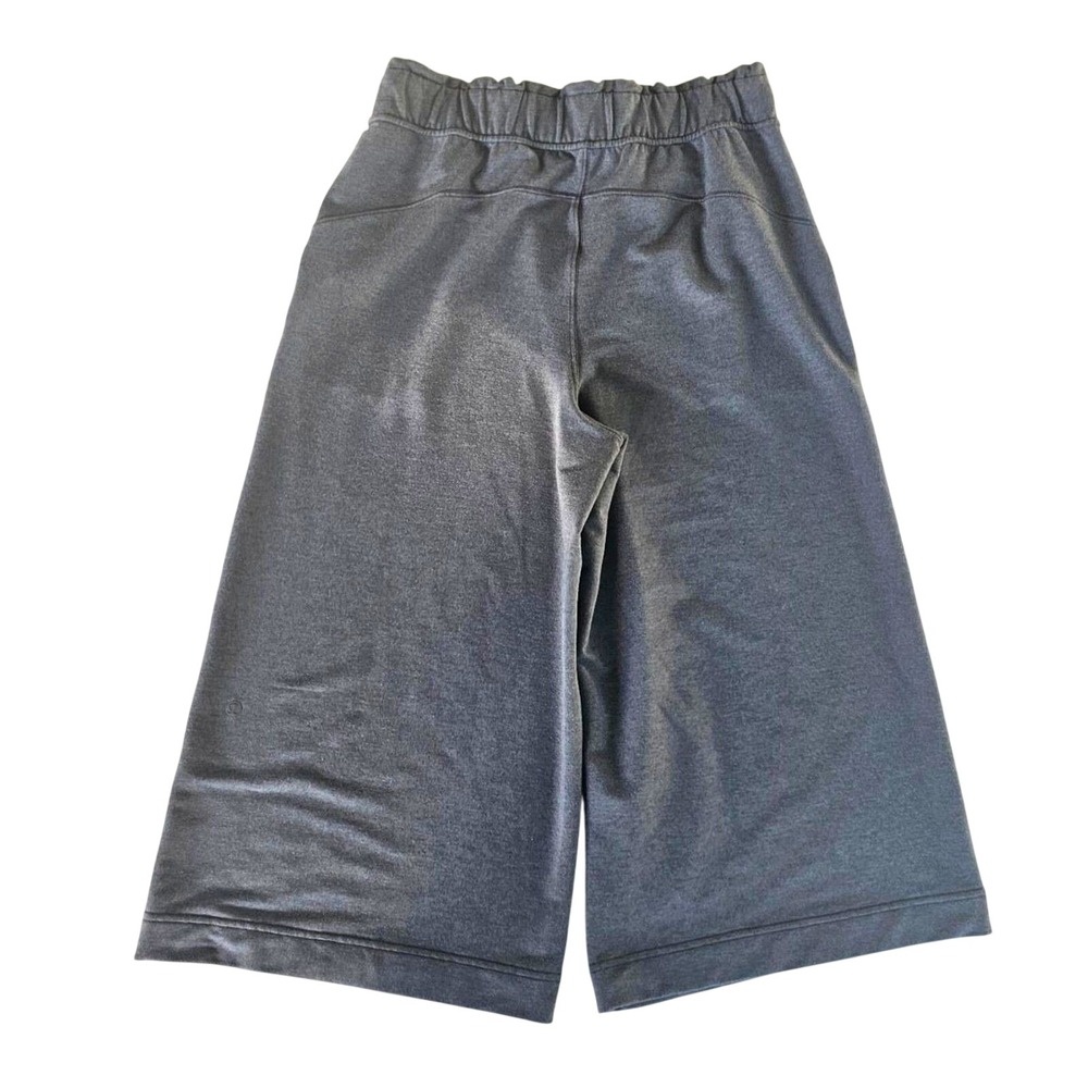 Lululemon Hello Sunday HR Wide Leg Crop Pant W6AYDS Heathered Blue Gray 10 EUC